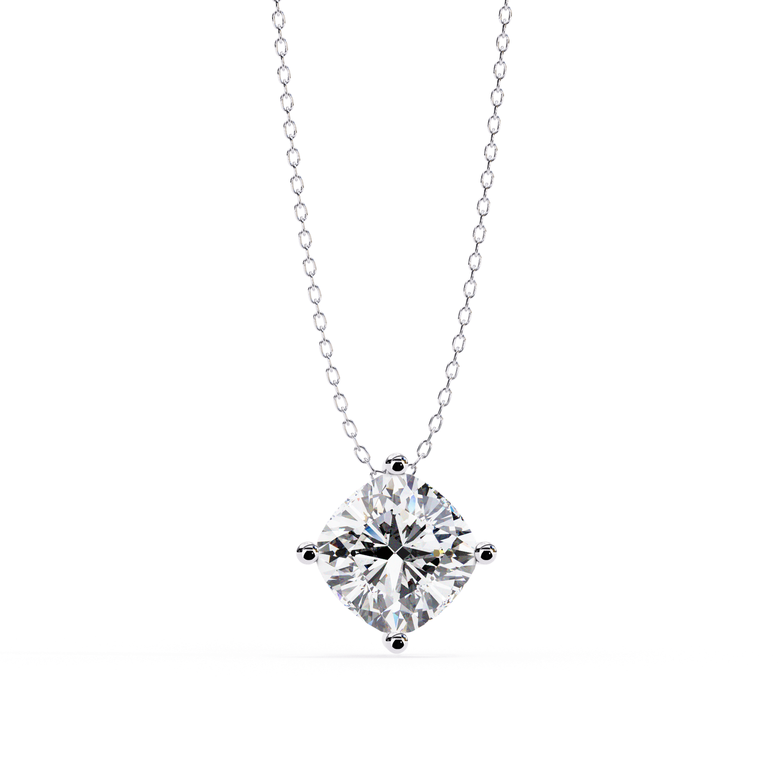 Cushion Solitaire Pendant
