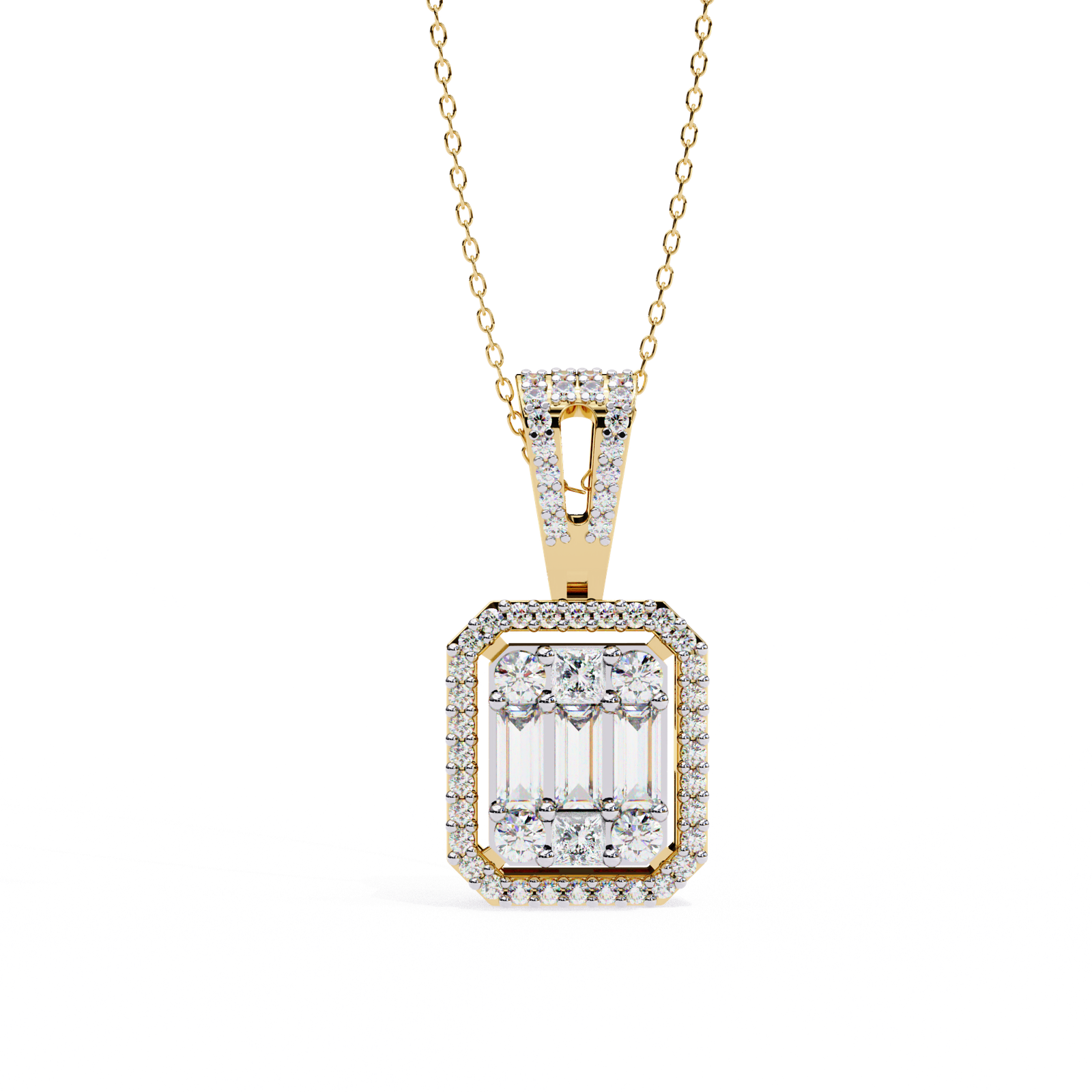 Mirror Cluster Pendant