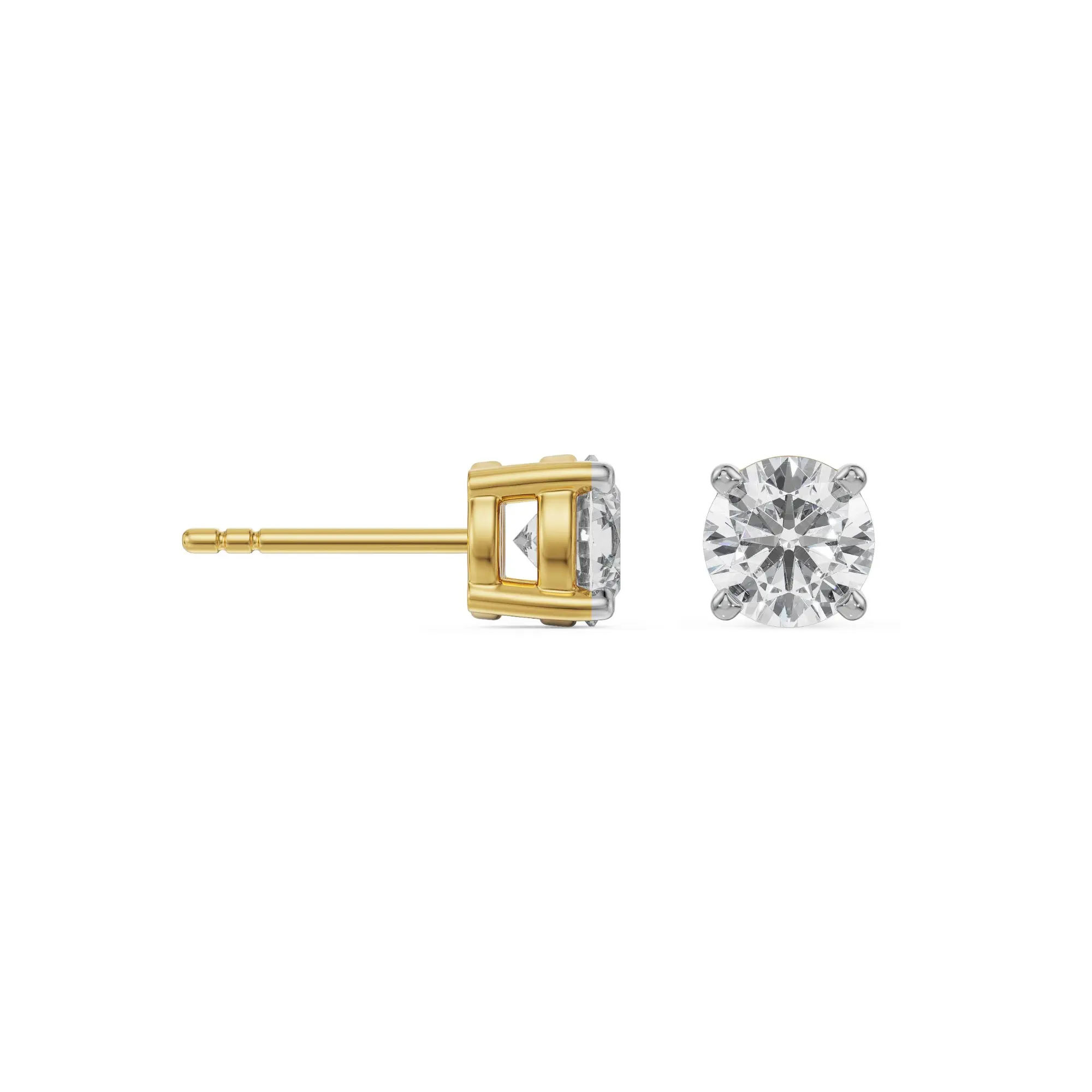 Solitaire Round Studs