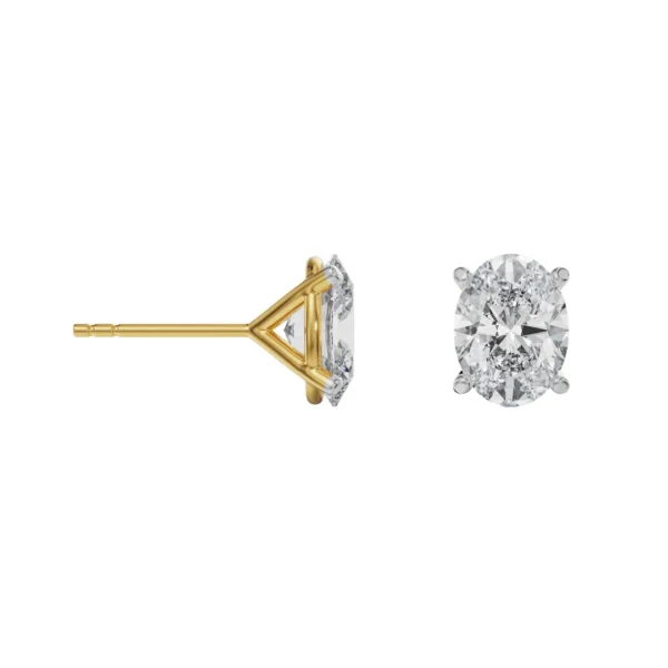 Classic Oval Solitaire Studs