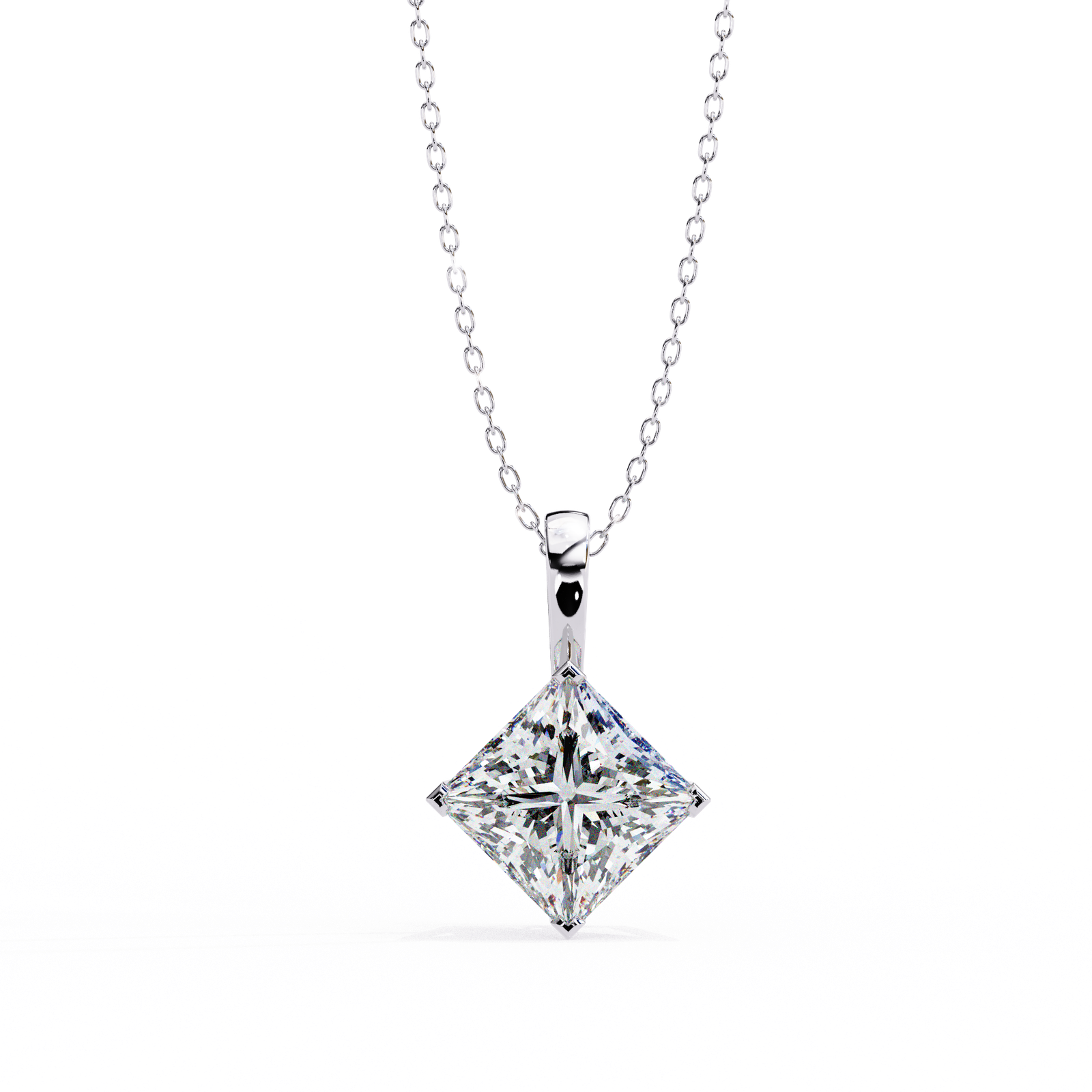 Princess Solitaire Pendant