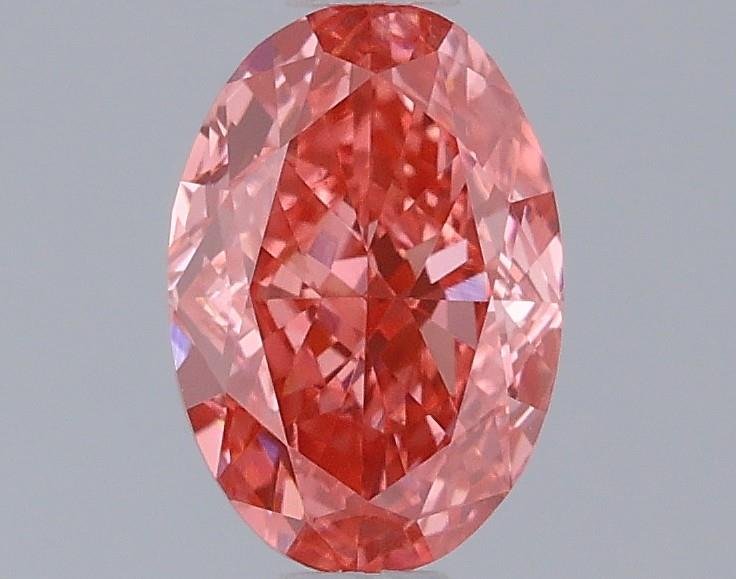 VVS2 0.82 ct Fancy Vivid Pink OVAL Diamond